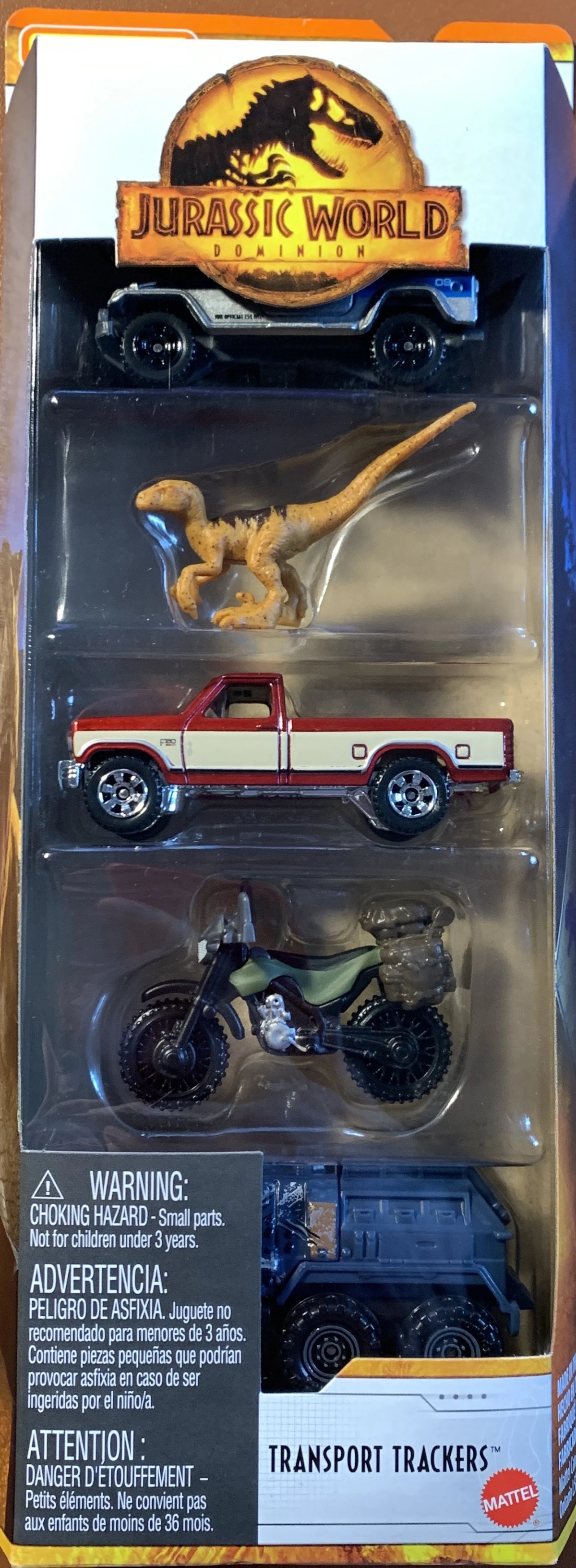 Hot Wheels Jurassic World Dominion: Transport Trackers 5-Pack