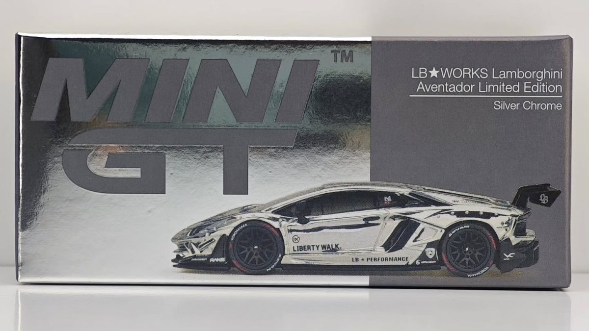 2025 LB★WORKS Lamborghini Aventador Limited Edition Silver: Box: Image 2