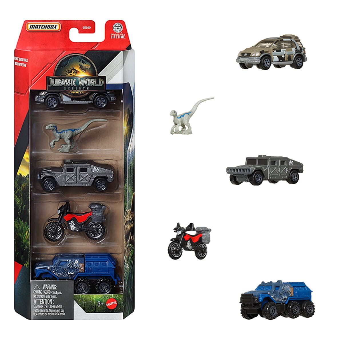 Hot Wheels Jurassic World 5-Pack