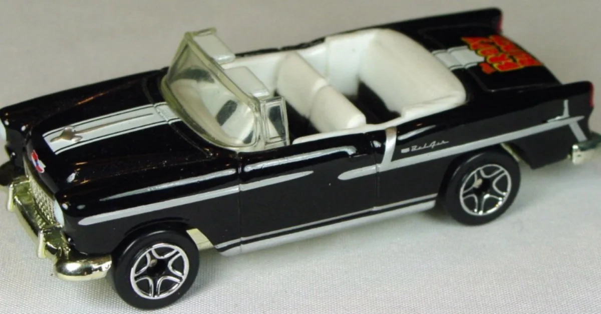 1999 55 Chevy Convertible Black: Image 2