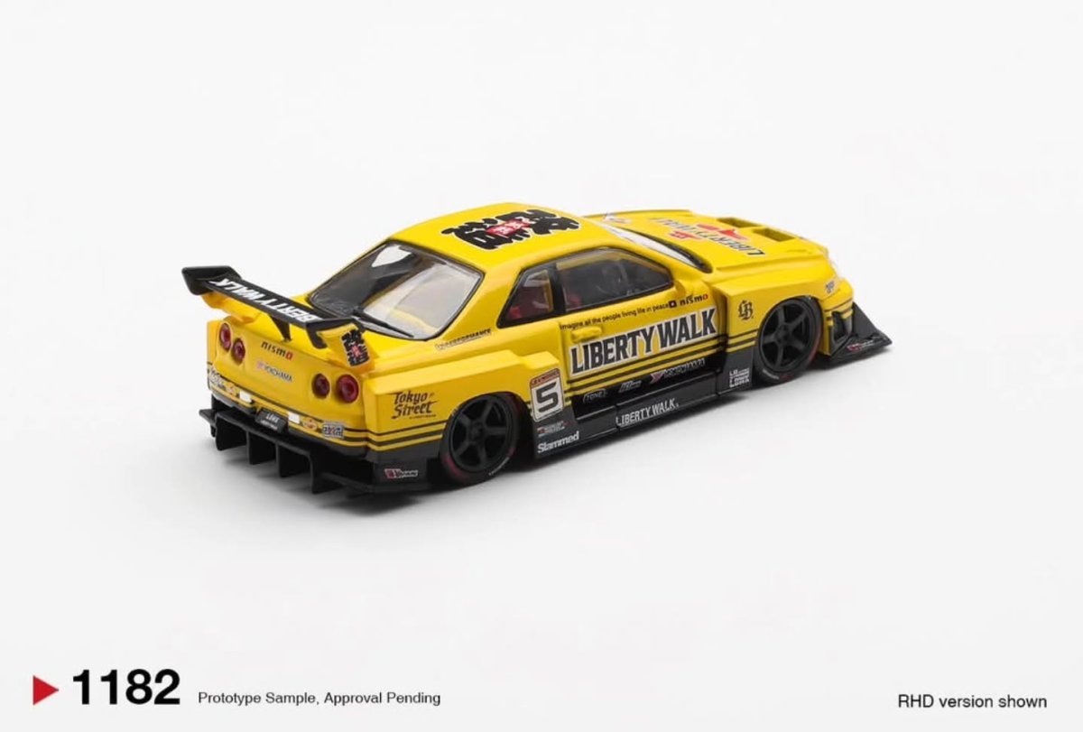 2026 Nissan LB-ER34 Super Silhouette SKYLINE Yellow: Image 3