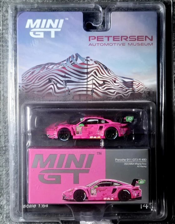 Hot Wheels Porsche 911 GT3 R #80 AO Racing 2023 IMSA Virginia Roxy