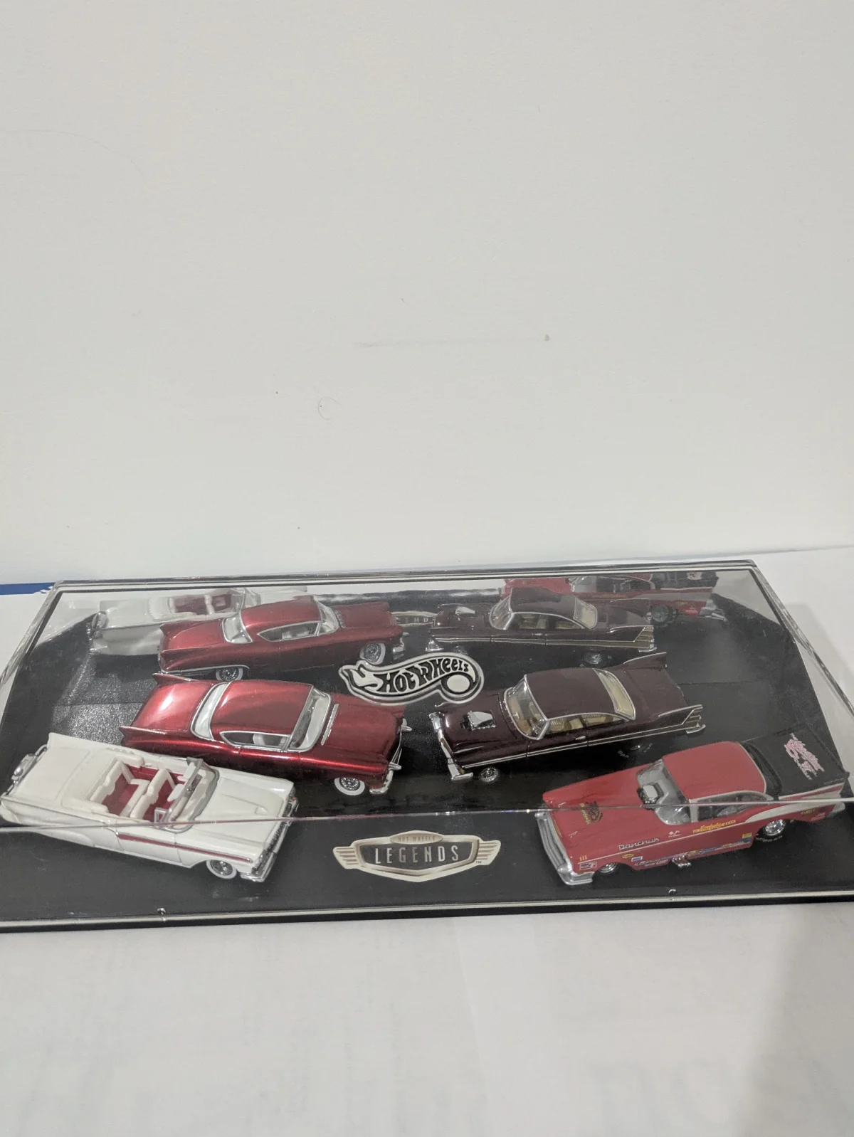 Hot Wheels 1957 Cadillac Eldorado, 1957 Ford Fairlane, 57 Chevy Funny Car and 1957 Plymouth Fury