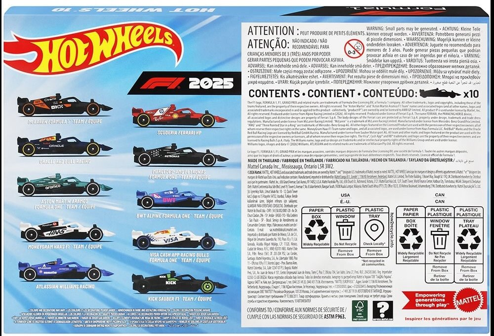 2026 Formula 1 2025 10-Pack: Image 2