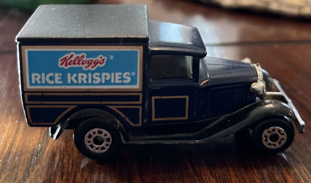 1990 Model A Ford Van Blue: Image 2