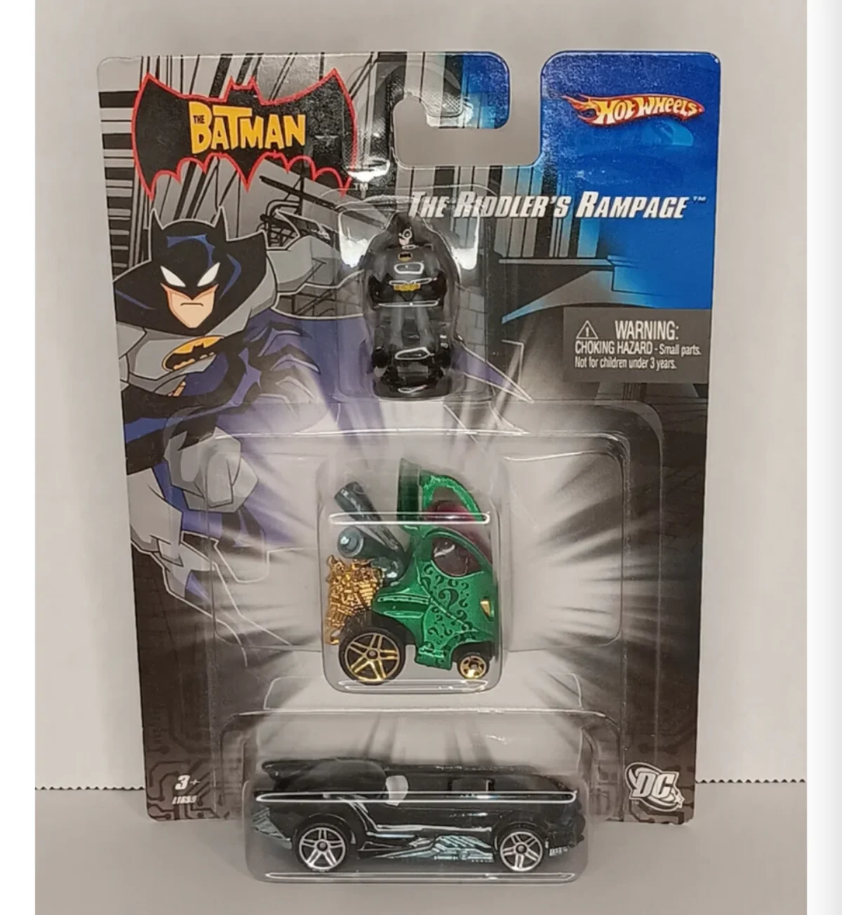 2007 Hyper Mite & The Batman Batmobile - The Riddler Rampage Green: Image 2