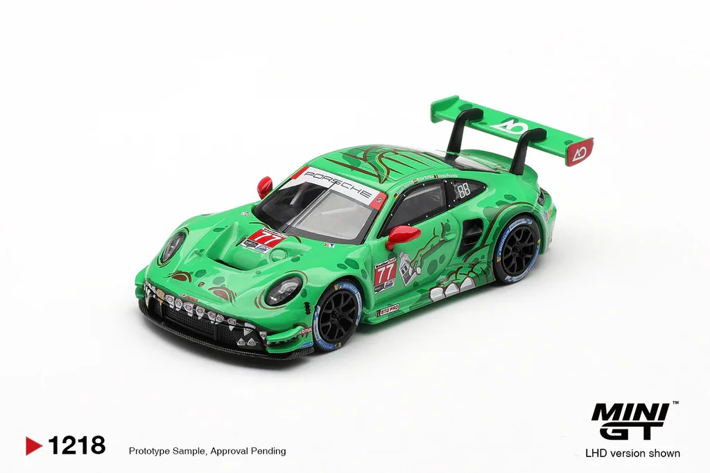 Hot Wheels Porsche 911 GT3 R (992) #77 AO Racing 2025 IMSA Sebring 12 Hrs Class Winner