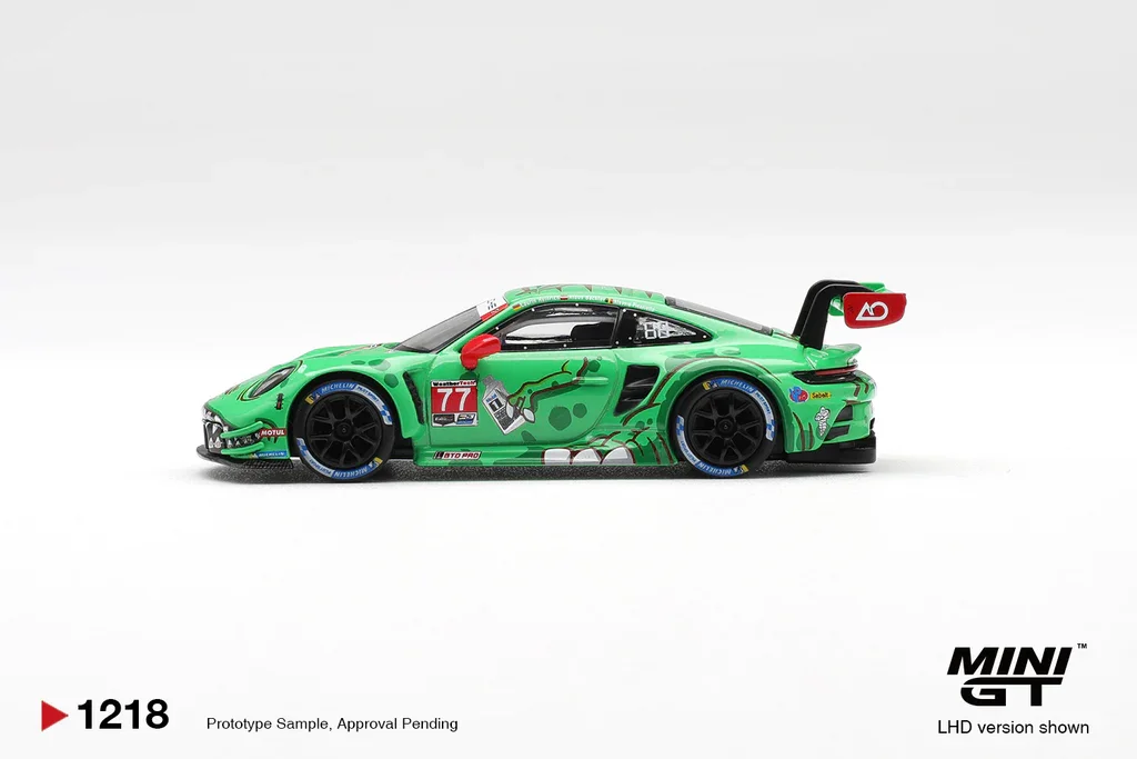 2026 Porsche 911 GT3 R (992) #77 AO Racing 2025 IMSA Sebring 12 Hrs Class Winner Green: Image 2