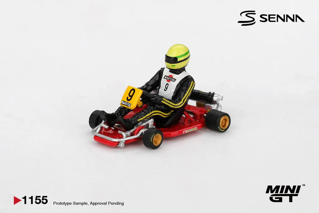 Hot Wheels Senna Kart Formula K #9 Ayrton Senna Da Silva 1981 Karting World Championship