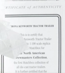 1998 Corona Kenworth Tractor Trailer White: Image 2