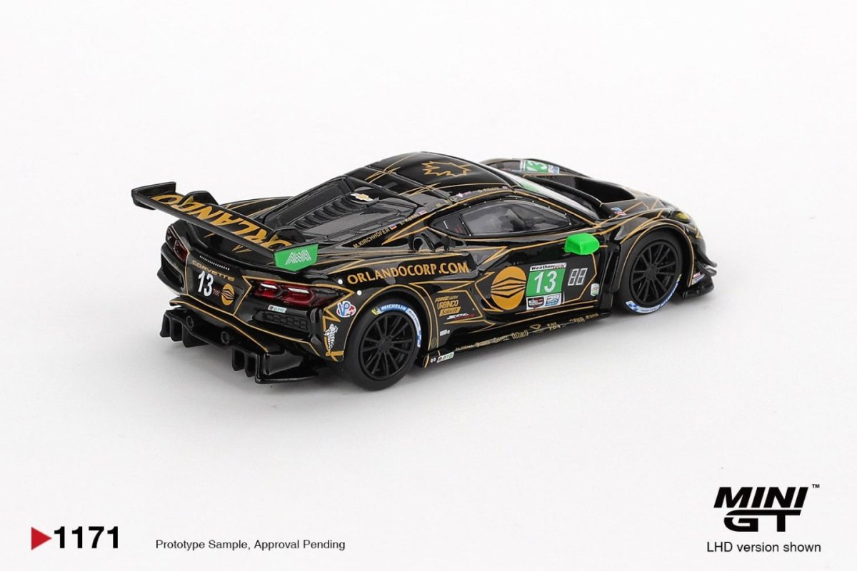 2025 Chevrolet Corvette Z06 GT3.R #13 AWA 2025 IMSA Daytona 24 Hrs Black: Image 2
