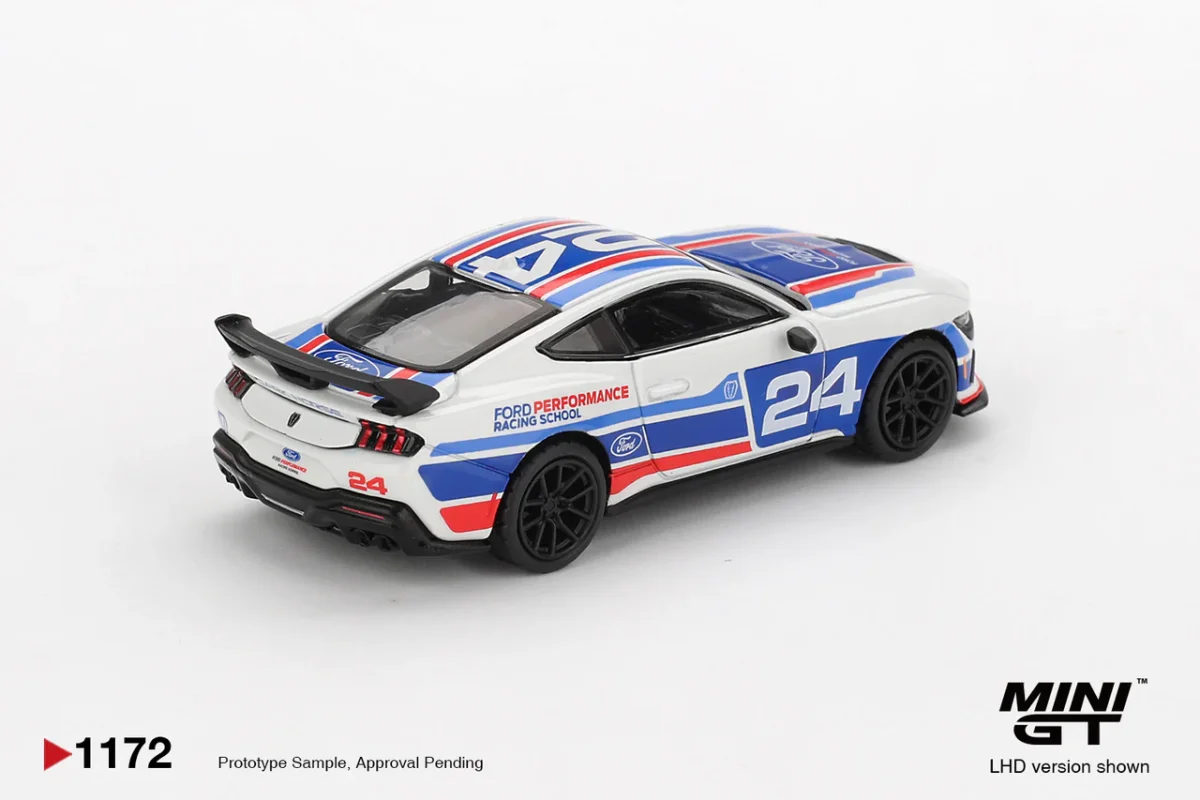 2025 Ford Mustang Dark Horse #24 Ford Performance Racing School White: Image 2