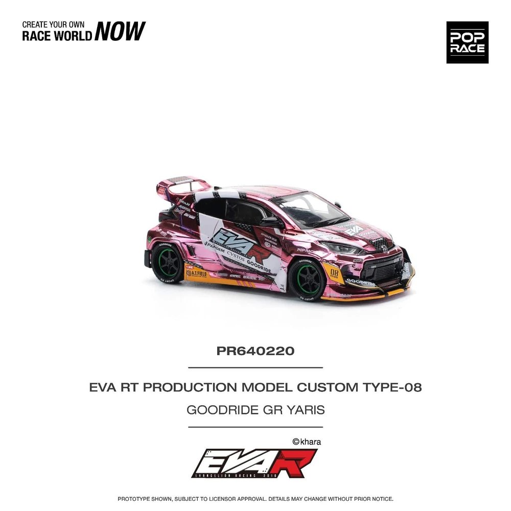 2025 EVA RT Production Model Custom Type-08 Goodride GR Yaris Pink: No package: Image 2