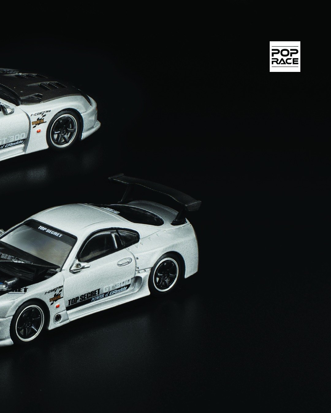 2025 Top Secret GT300 Supra Silver: No package: Image 4