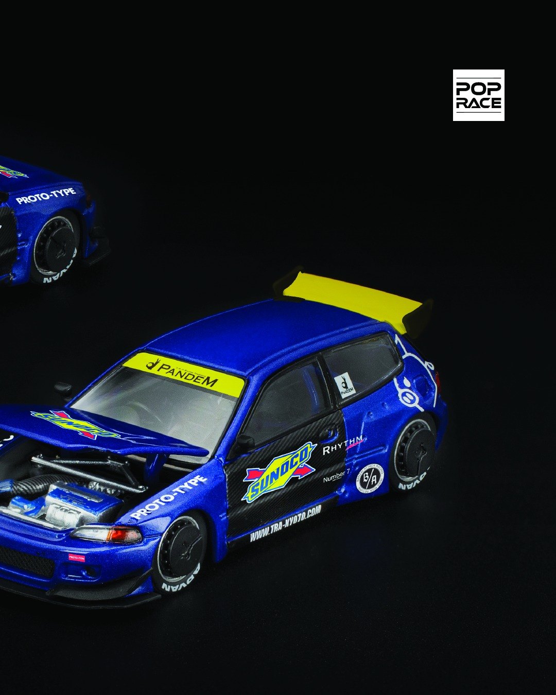 2025 Pandem Civic EG6 Blue: No package: Image 4