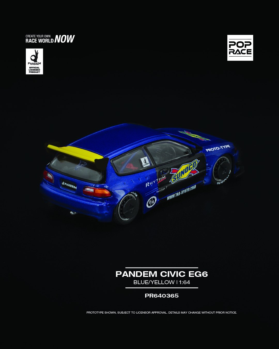 2025 Pandem Civic EG6 Blue: No package: Image 2
