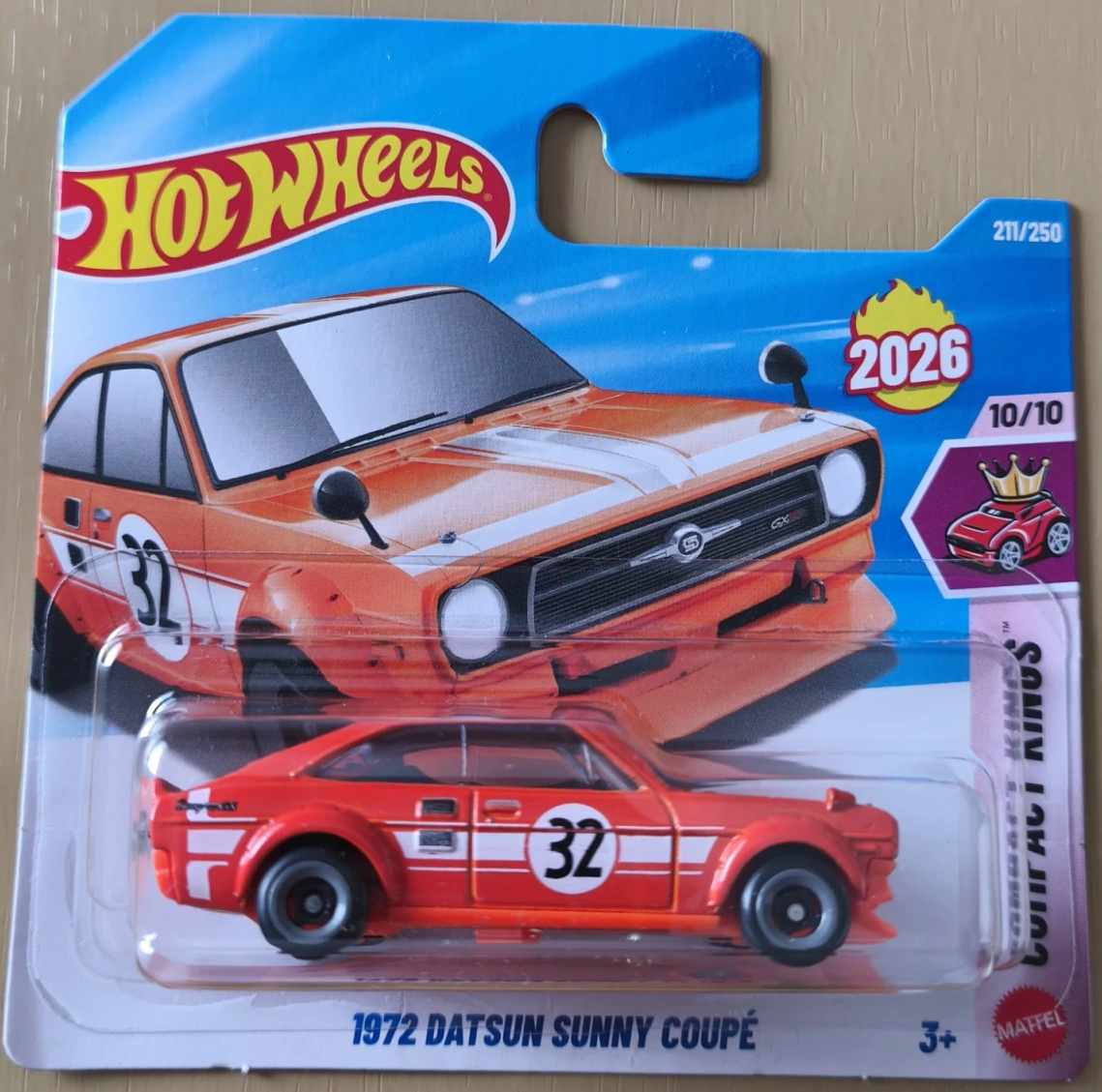 2026 1972 Datsun Sunny Coupe Orange: Short: Image 3