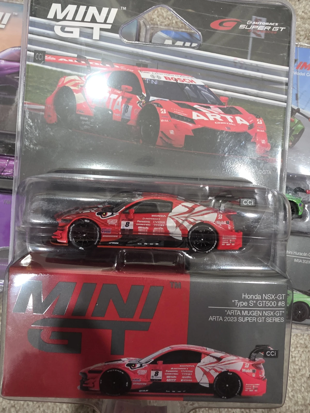 2025 Honda NSX-GT “Type S” GT500
#8 “ARTA MUGEN NSX-GT“ ARTA 
2023 SUPER GT Series Red: Blister: Image 2