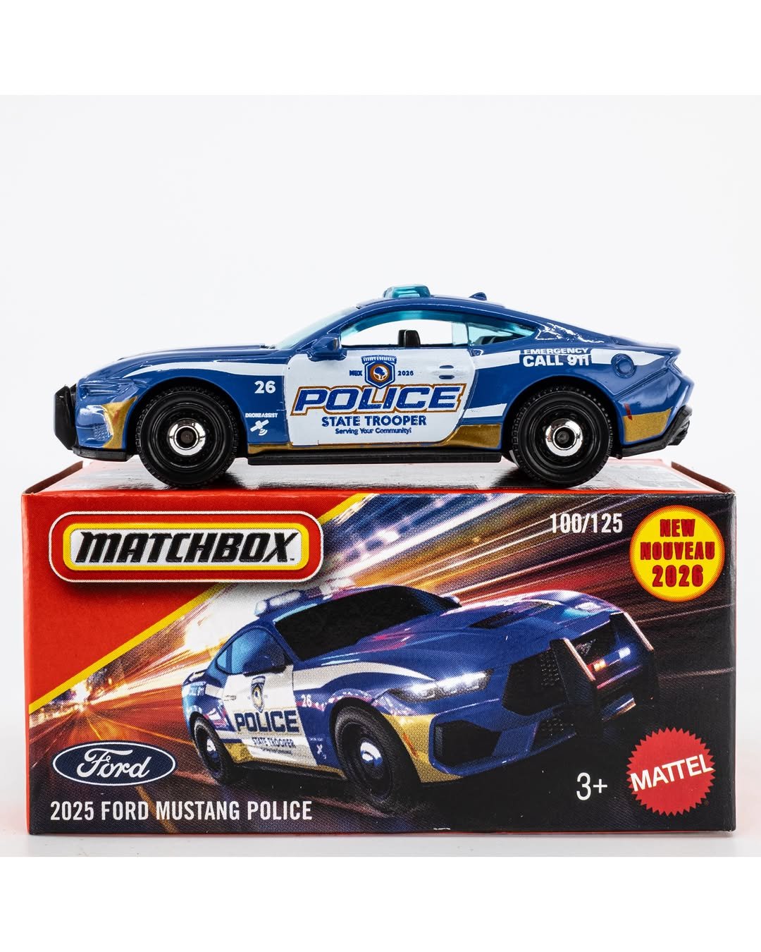 2026 2025 Ford Mustang Police Blue: Box: Image 3
