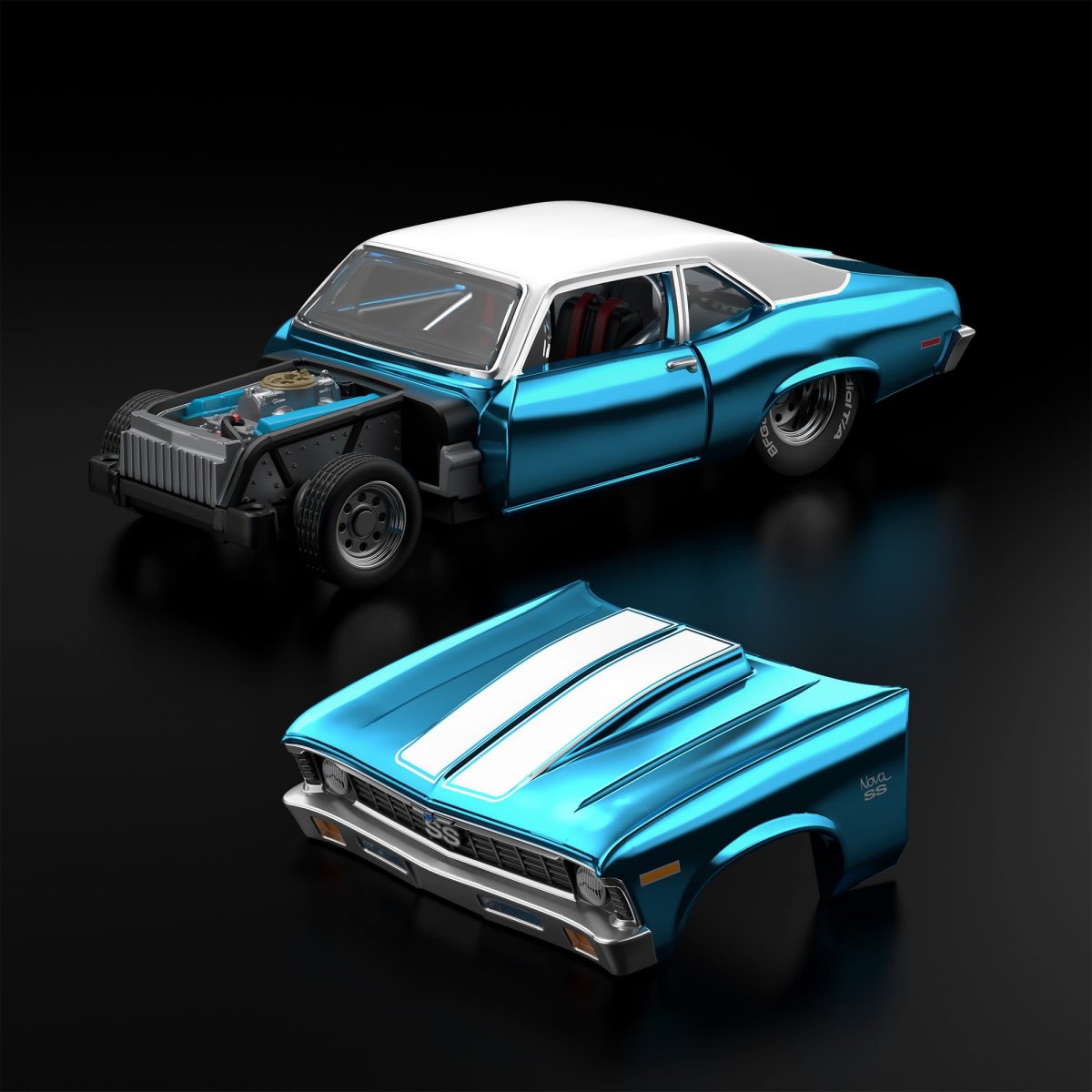 2026 1972 Chevy Nova SS Blue: Image 3