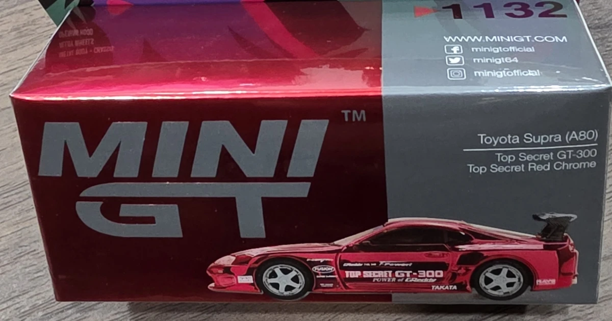 2026 Toyota Supra (A80) Top Secret GT-300 Top Secret Red Chrome Red: Box: Image 4