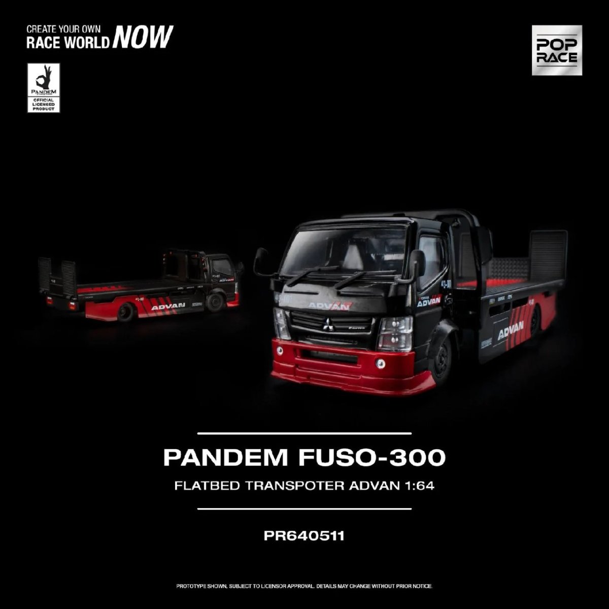2026 Pandem Fuso-300 FLATBED TRANSPORTER Black: Image 2