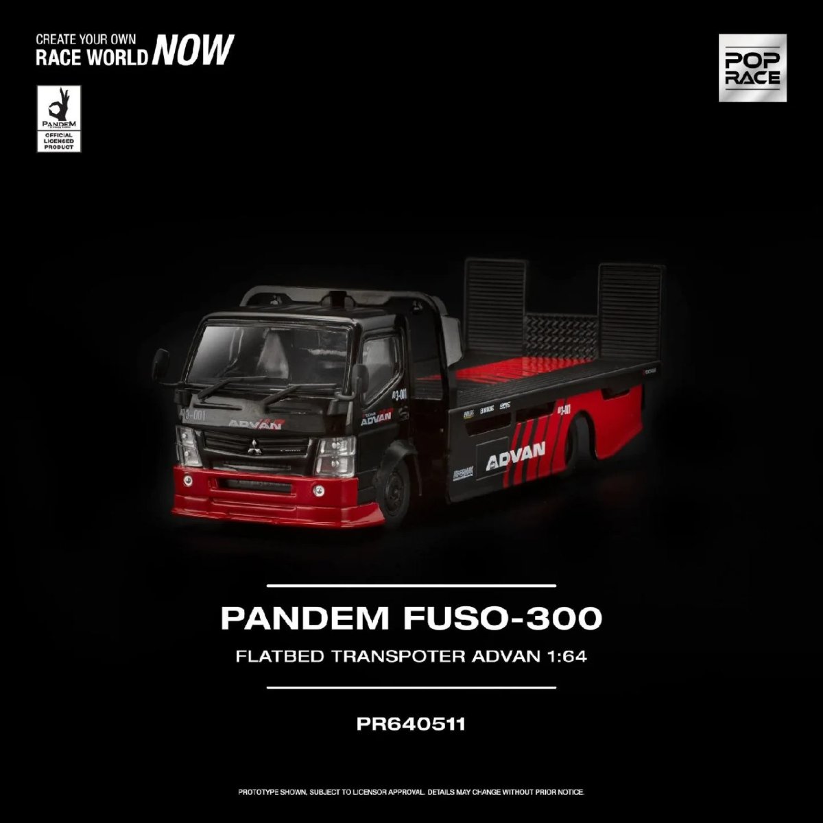 2026 Pandem Fuso-300 FLATBED TRANSPORTER Black: Image 3