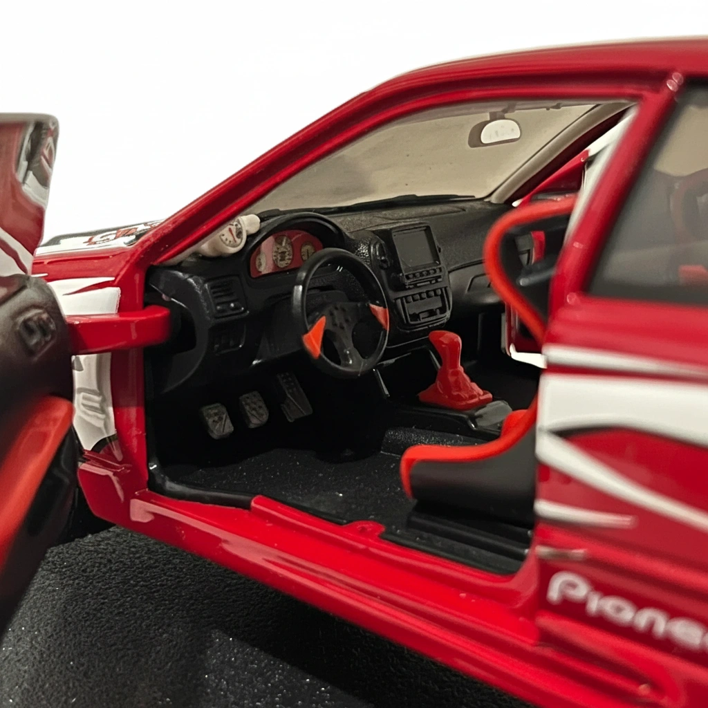2001 Custom Honda Civic SI Red: Image 3