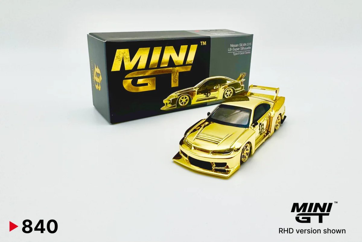 2025 LB-Super Silhouette Nissan S15 SILVIA  Tokyo Exclusive Gold ver. 6 spoke wheels Chrome: No package: Image 4