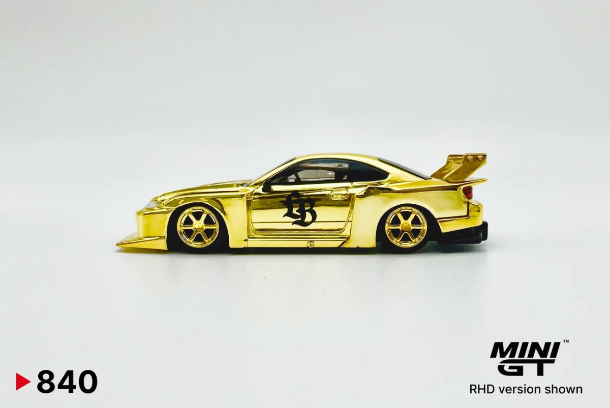 2025 LB-Super Silhouette Nissan S15 SILVIA  Tokyo Exclusive Gold ver. 6 spoke wheels Chrome: No package: Image 3