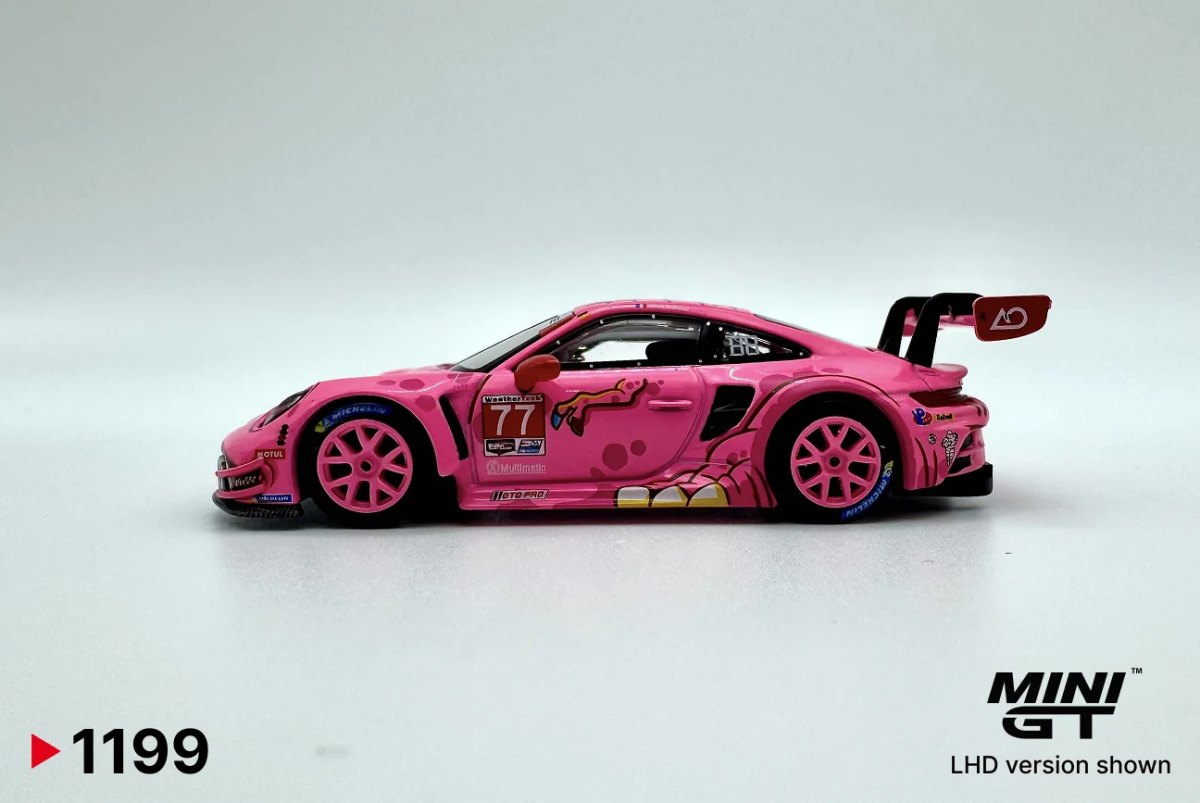 2026 Porsche 911 GT3 R  #77 GTD PRO AO Racing 2024 IMSA Roxy Show Car Pink: No package: Image 3