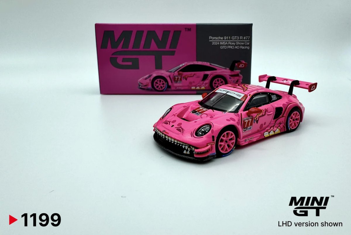 2026 Porsche 911 GT3 R  #77 GTD PRO AO Racing 2024 IMSA Roxy Show Car Pink: No package: Image 4
