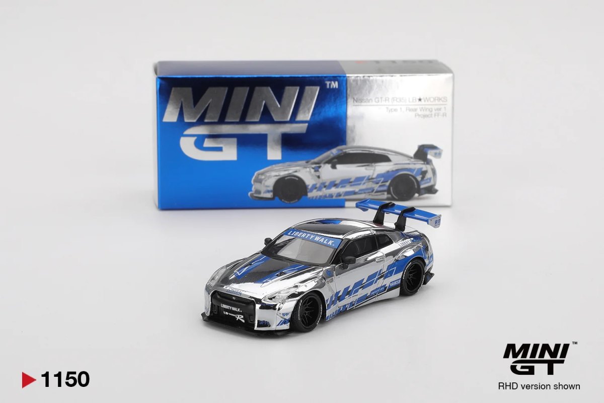 2026 Nissan GT-R (R35) LB★WORKS Type 1,  Rear Wing Ver. 1 Project FF-R Silver: No package: Image 4