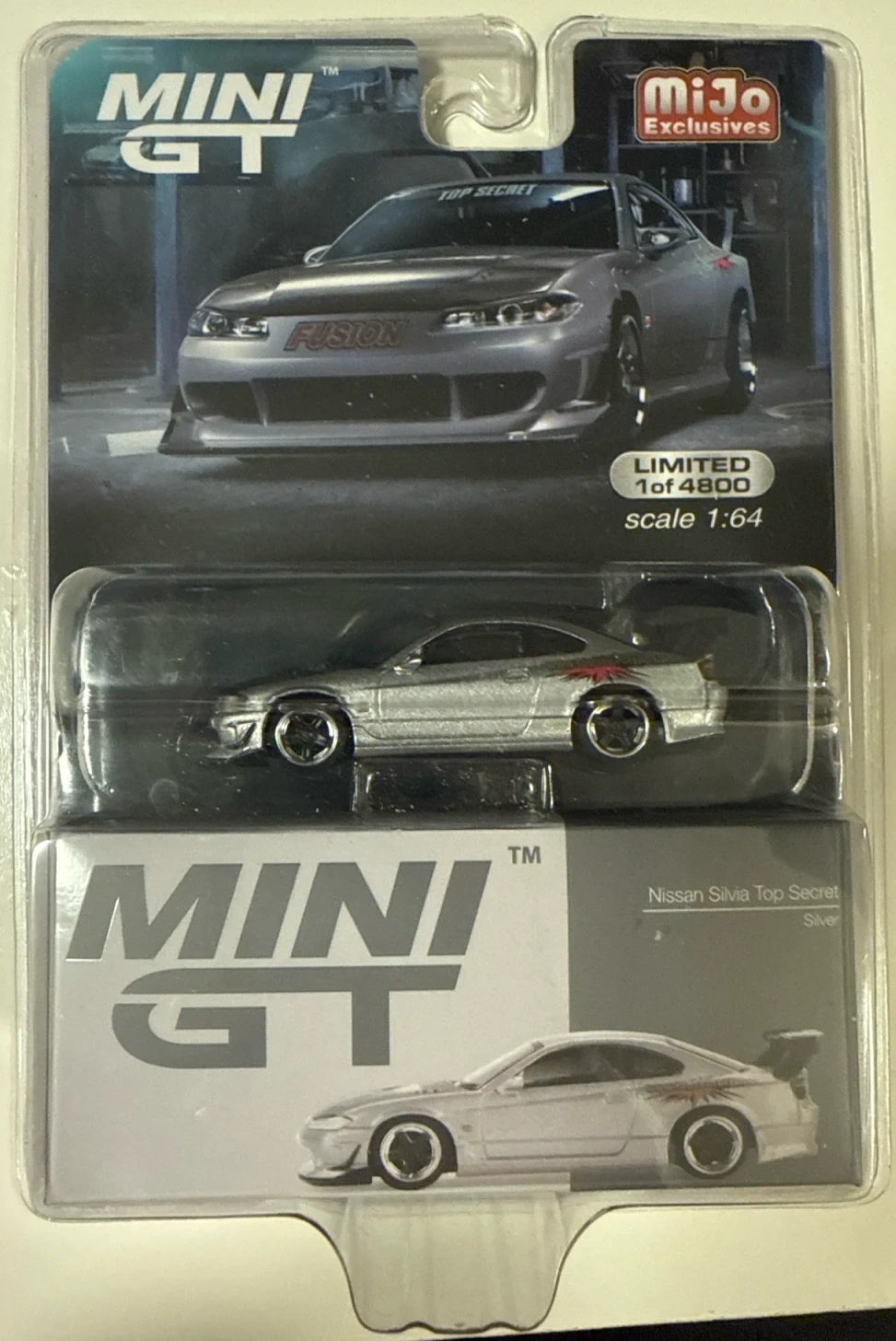 2023 Nissan Silvia Top Secret (S15) Silver Silver: Blister: Image 2