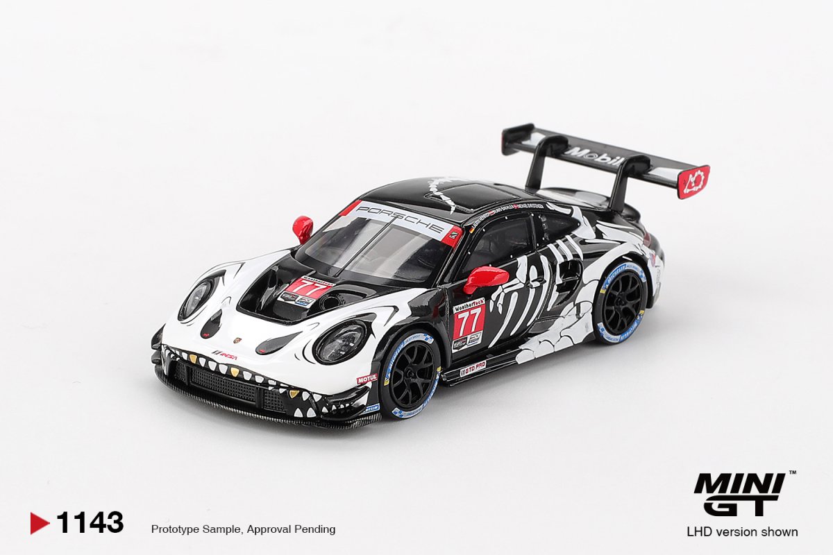 2026 Porsche 911 GT3 R #77 AO Racing 2025 IMSA Petit Le Mans Black: Image 3