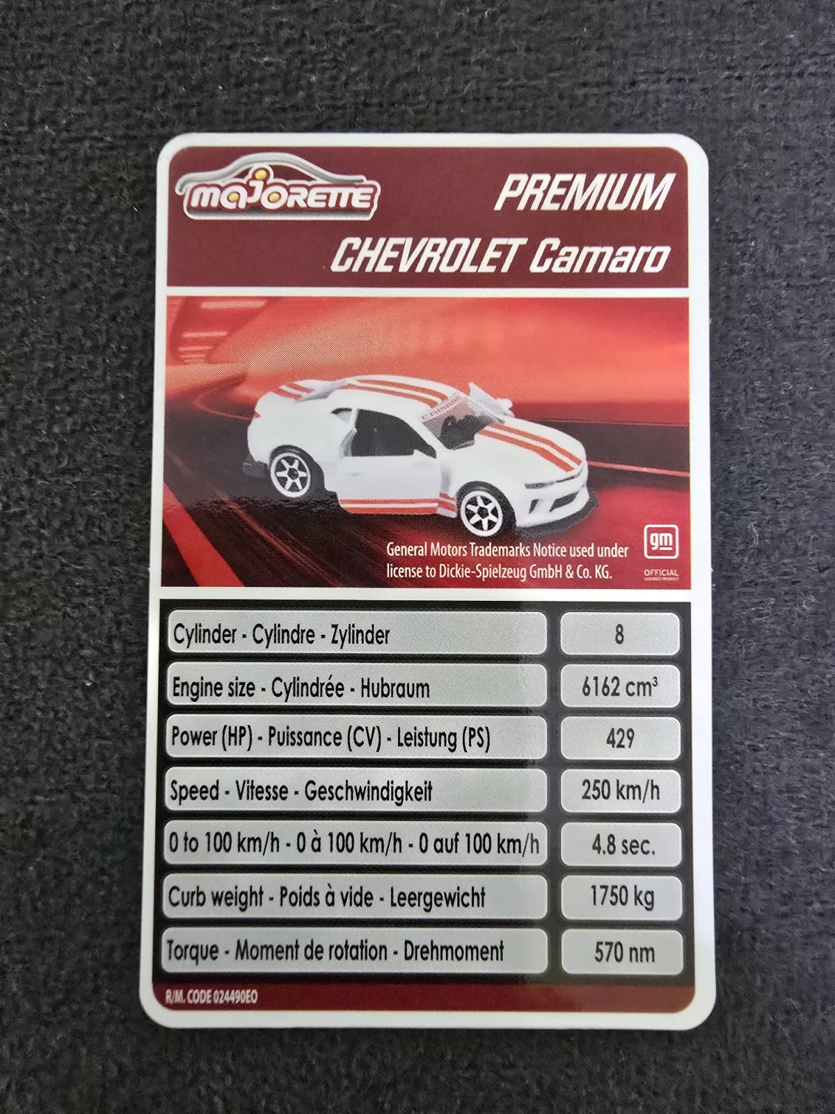 2024 Chevrolet Camaro Mk6 White: No Package: Image 3