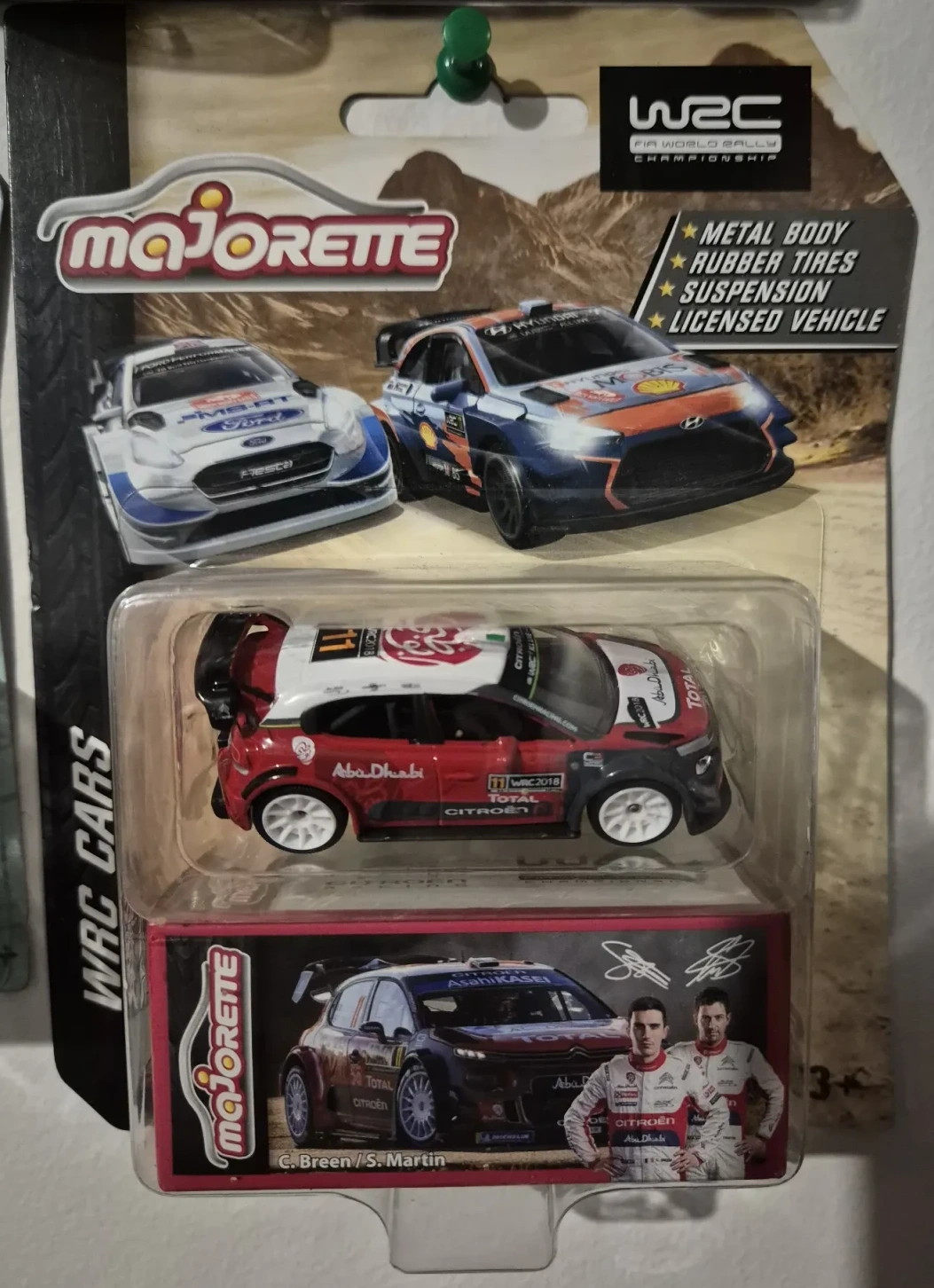 2024 Citroën C3 WRC 2018 Red: Blister: Image 2