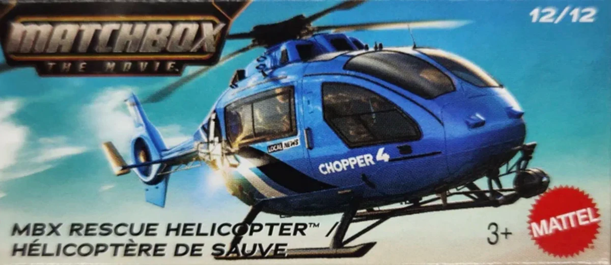 2026 MBX Rescue Helicopter Blue: Box: Image 4