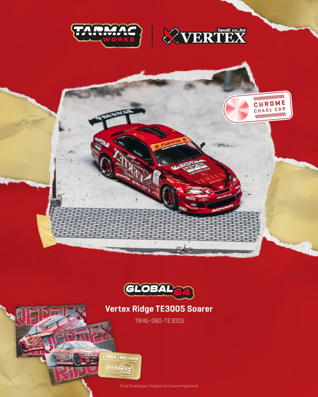2026 Vertex Ridge TE3005 Soarer with Tarmac Cards: No package: Image 6