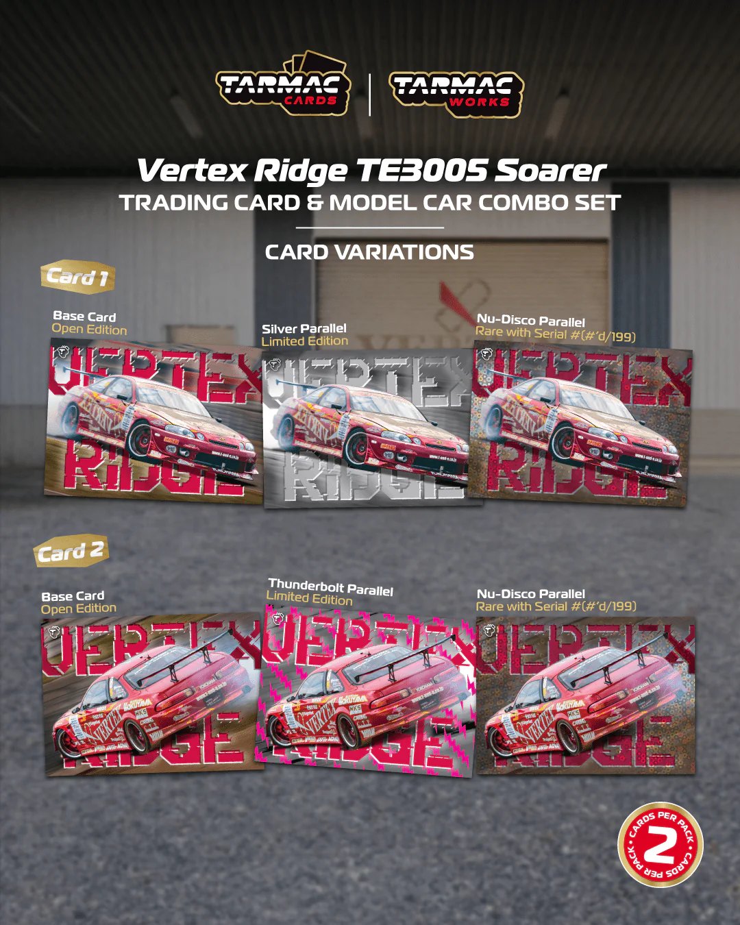 2026 Vertex Ridge TE3005 Soarer with Tarmac Cards: No package: Image 7