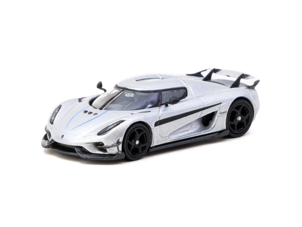 2026 Koenigsegg Regera Silver Metallic / Blue Accents with Tarmac Cards Combo Set: No package: Image 2