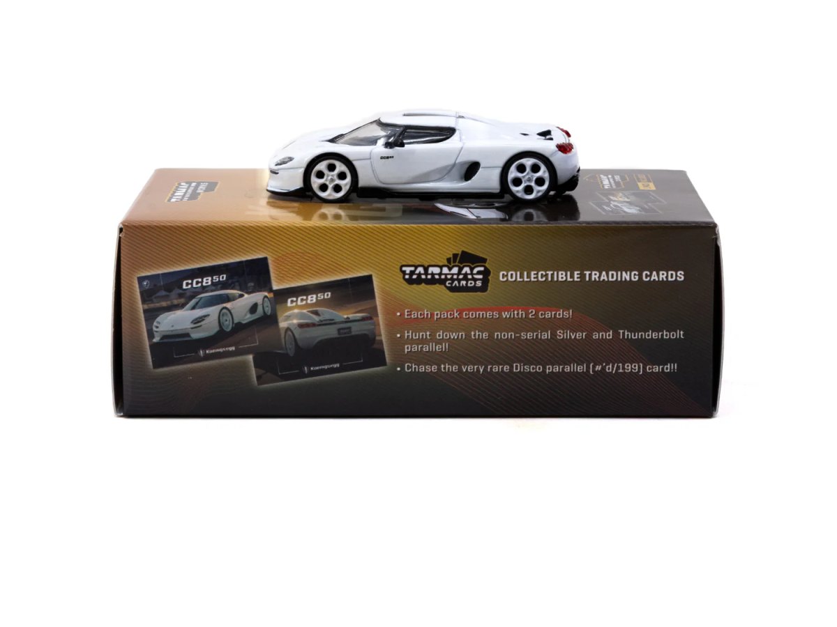 2026 Koenigsegg CC850 White with Tarmac Cards Combo Set: No package: Image 4