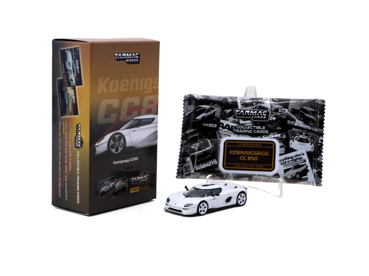 2026 Koenigsegg CC850 White with Tarmac Cards Combo Set: No package: Image 5
