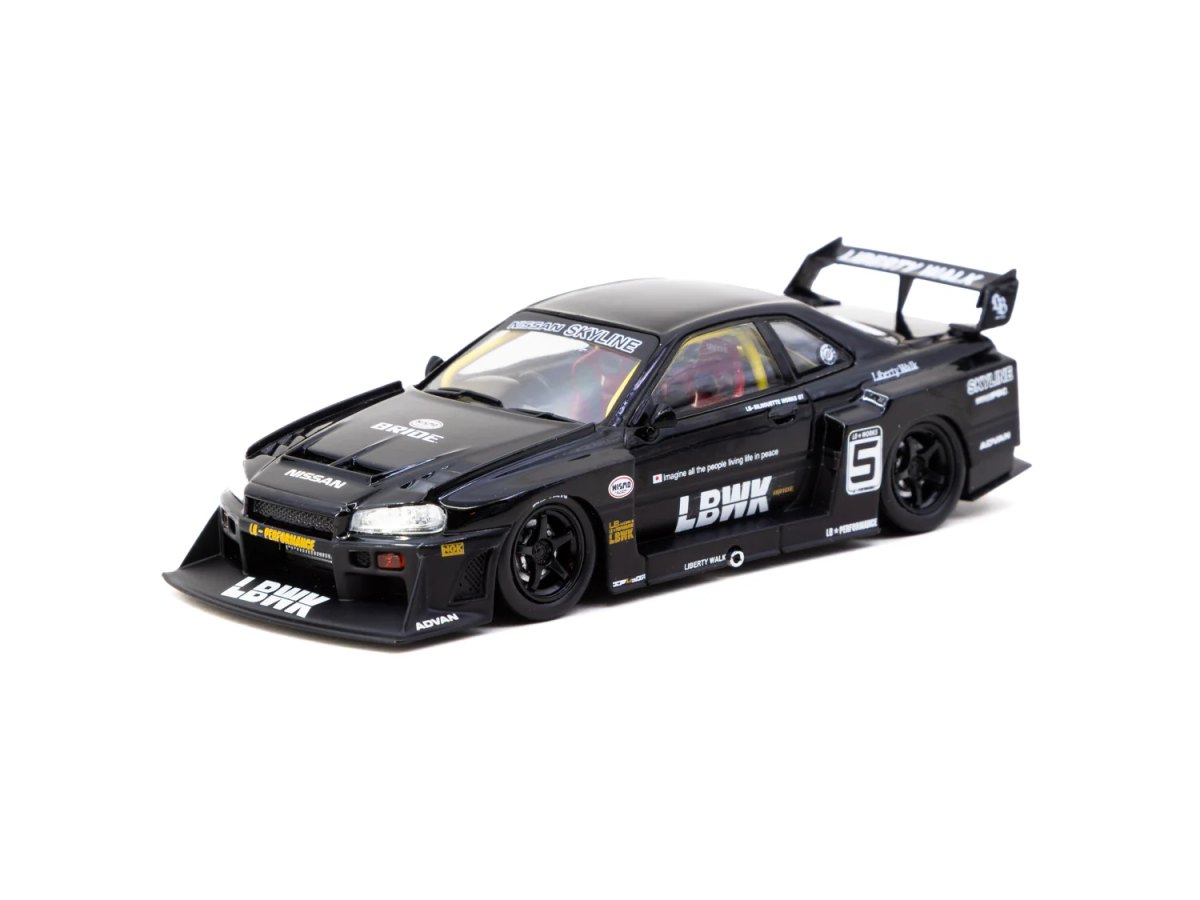 2026 Liberty Walk LB-ER34 Super Silhouette SKYLINE Black: No package: Image 2
