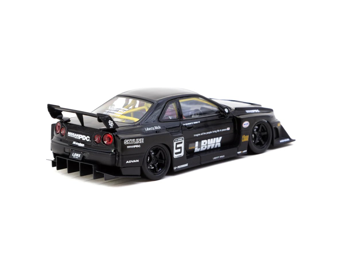 2026 Liberty Walk LB-ER34 Super Silhouette SKYLINE Black: No package: Image 3