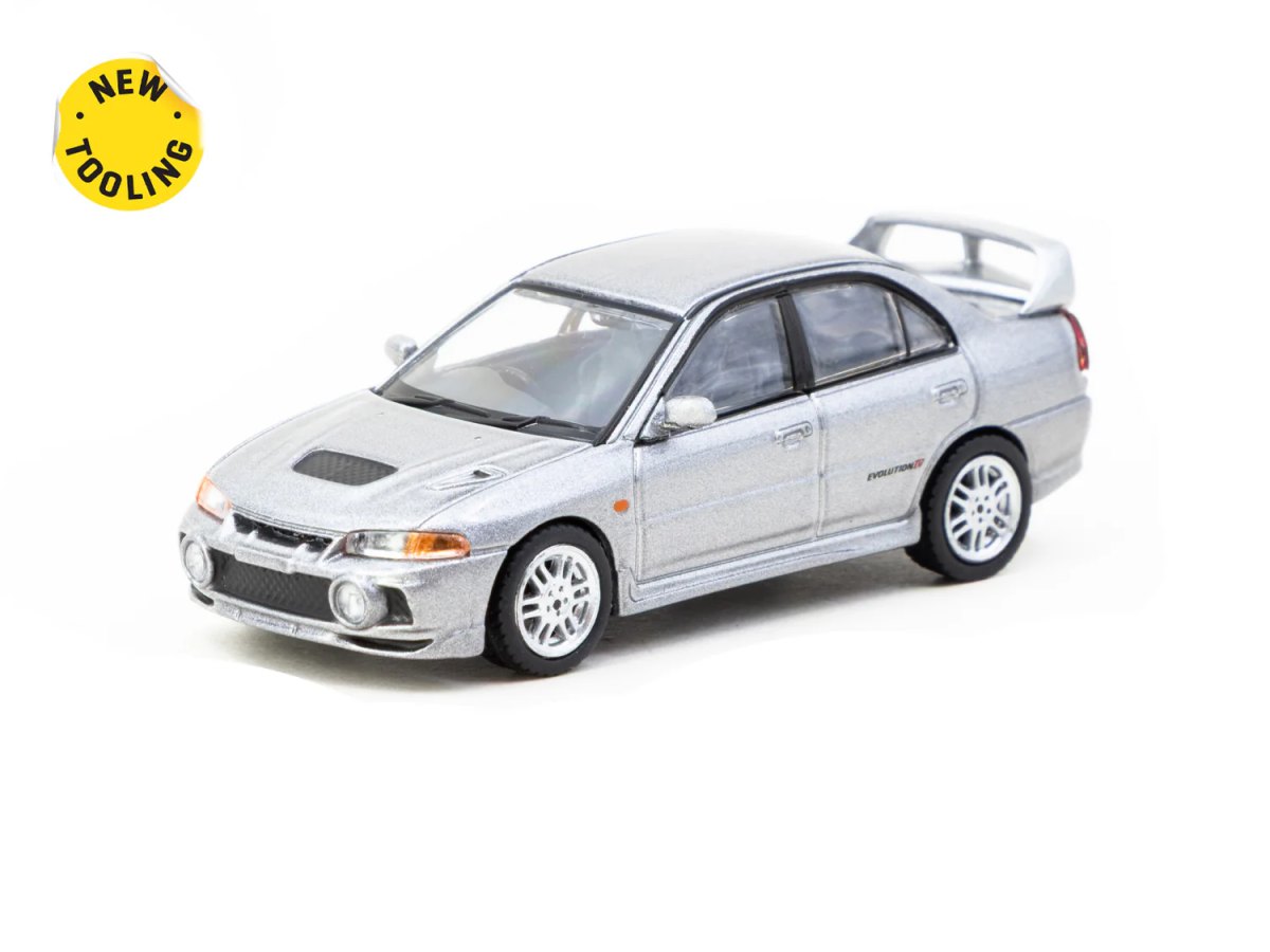 2025 Mitsubishi Lancer GSR Evolution IV Silver with Tarmac Cards: No package: Image 2
