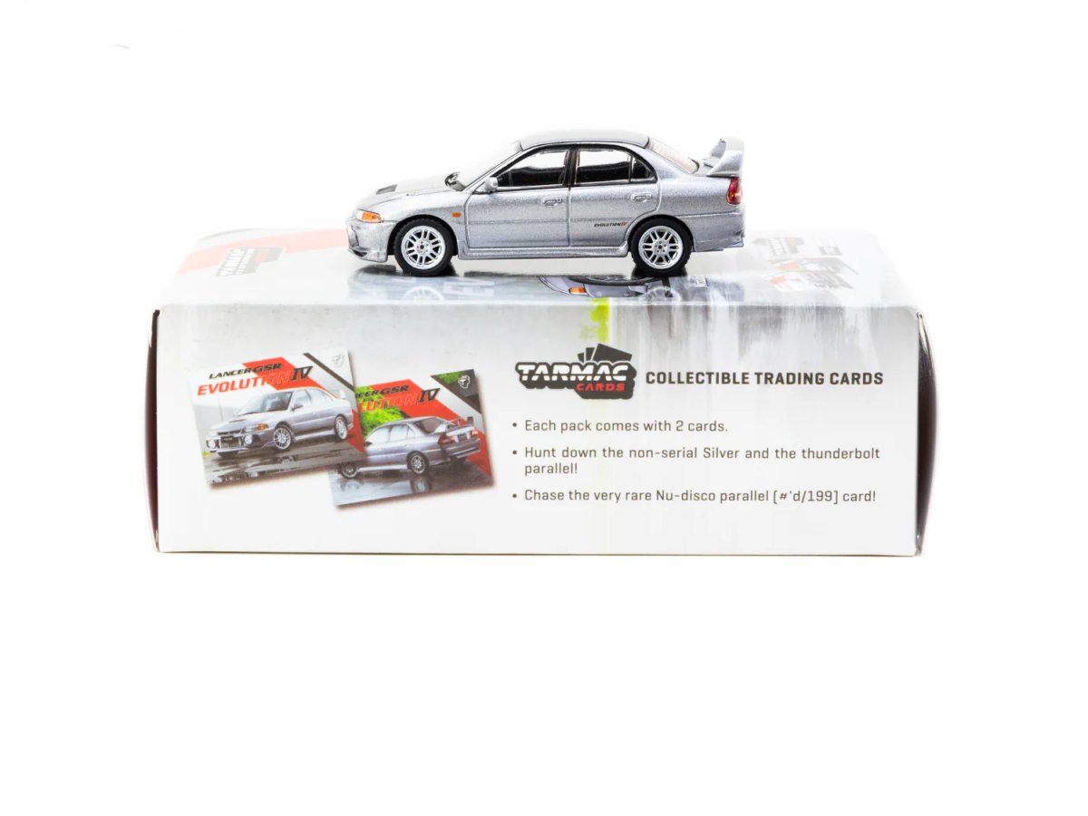 2025 Mitsubishi Lancer GSR Evolution IV Silver with Tarmac Cards: No package: Image 4