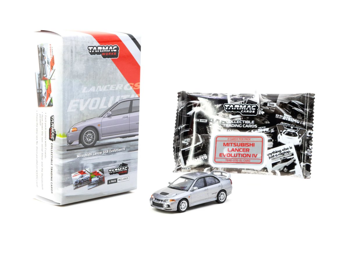 2025 Mitsubishi Lancer GSR Evolution IV Silver with Tarmac Cards: No package: Image 5