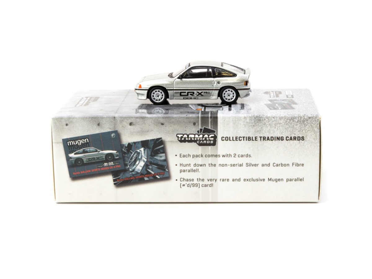 2025 Honda Ballade Sports MUGEN CR-X Pro Silver with Tarmac Cards Combo Set: No package: Image 4
