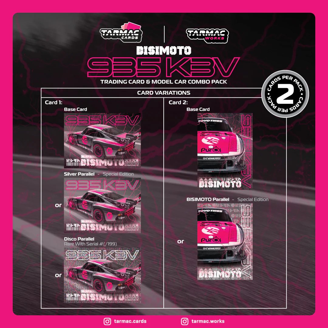 2025 Bisimoto Porsche 935 K3V with Tarmac Cards Combo Set: No package: Image 7